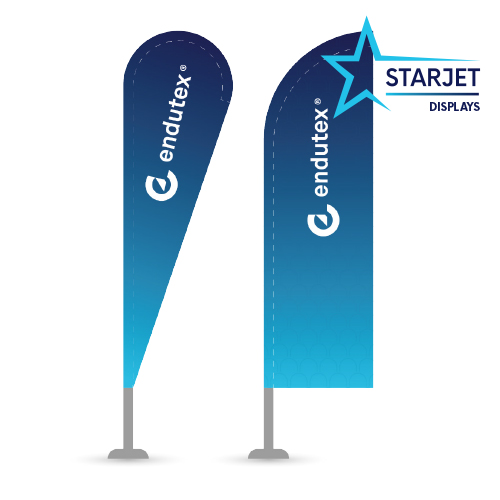 STARJET BEACH BANNER LÁGRIMA Y VELA